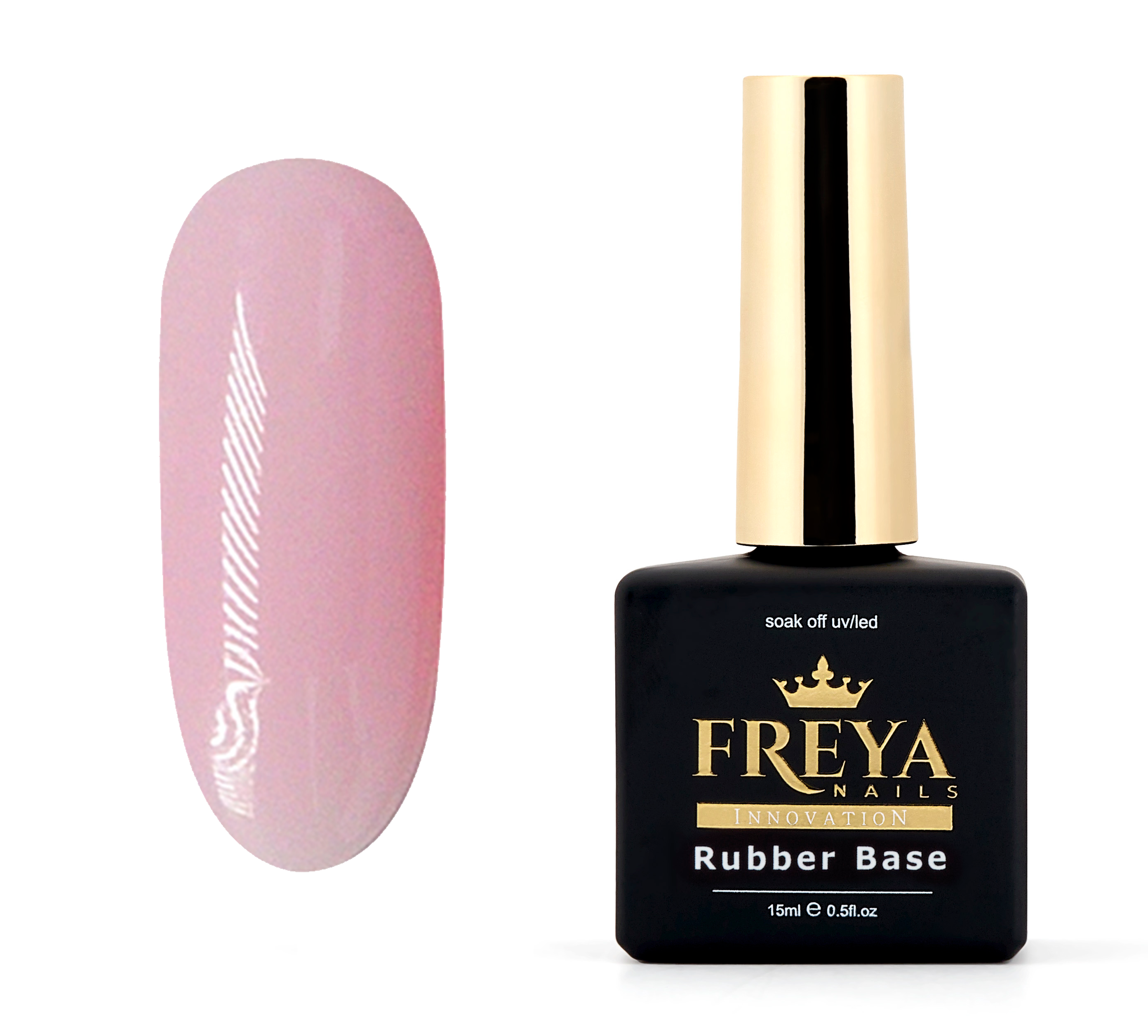 Nude Rubber Base 16 - ръбър база за маникюр, TPO free гел лакове, професионална основа, лесна за разнасяне, маникюр 2025 | Поръчай от FREYA Nails