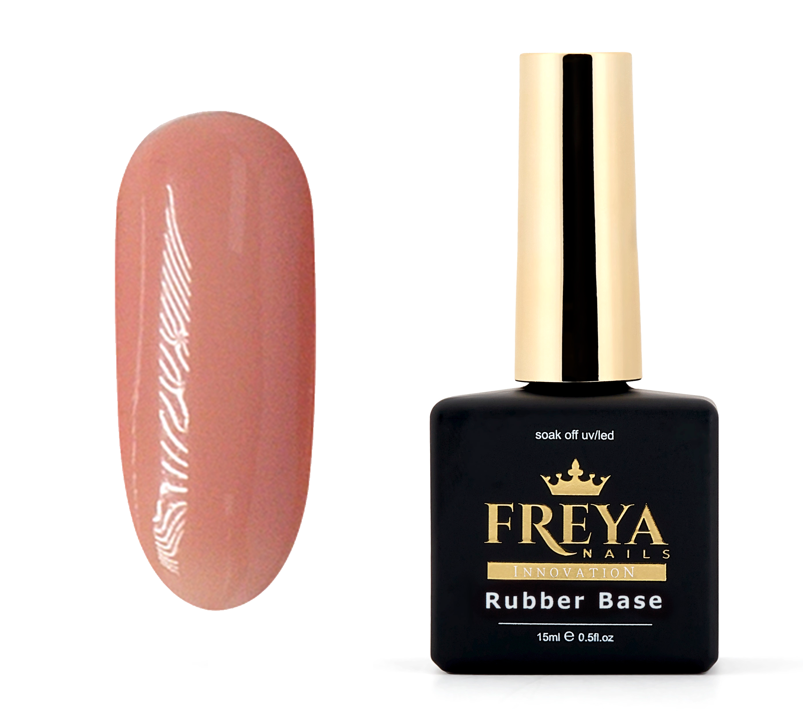 Nude Rubber Base 21 за гел лакове без ТПО и маникюр, професионална ръбър база | Поръчай от FREYA Nails