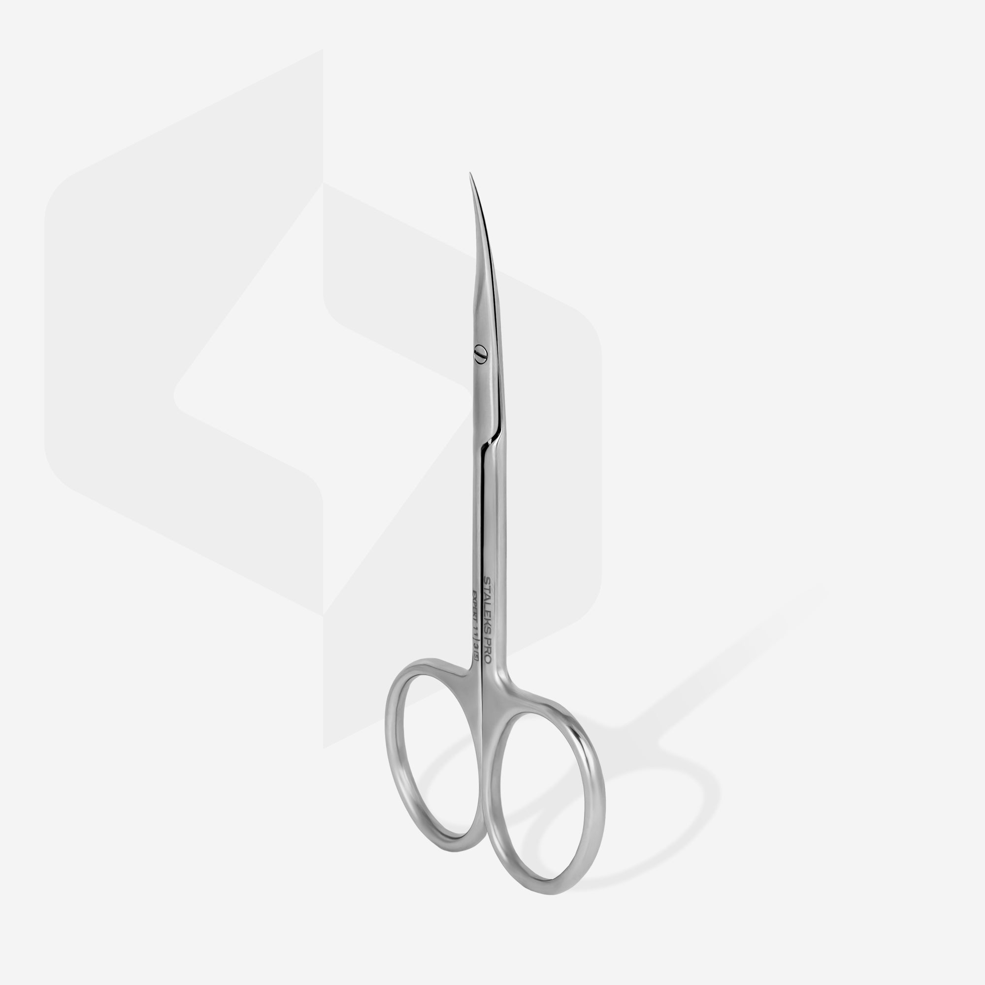 Професионални ножички за кожички Staleks Expert 11-3, специално за левичари с прецизно ръчно заточване и удобен дизайн