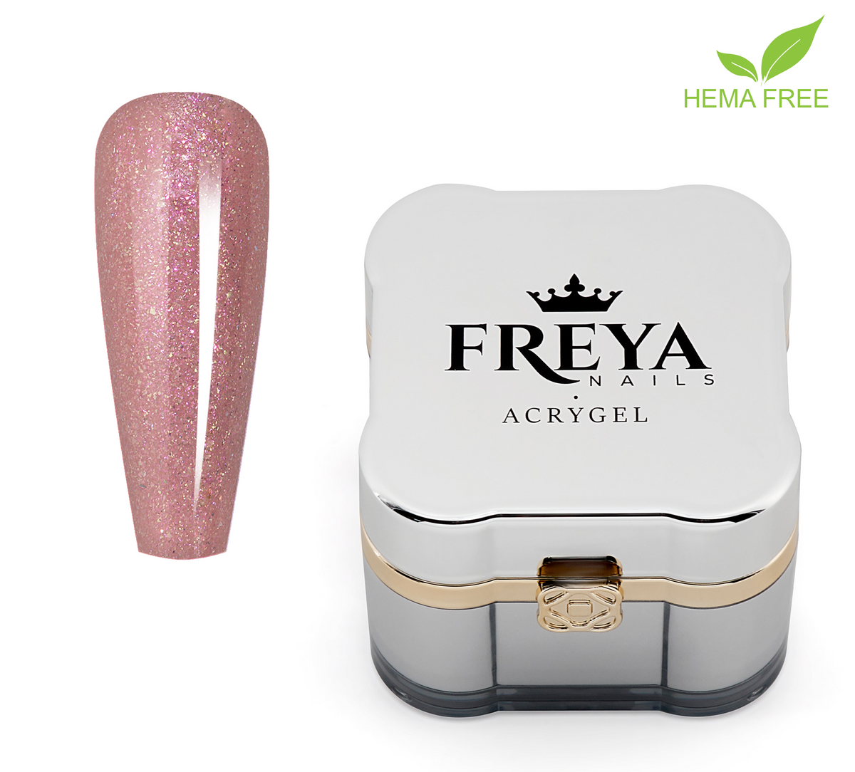 Glitter Acrygel 20 - акригел без ТПО за професионален маникюр с uv/лед лампа | Поръчай от FREYA Nails