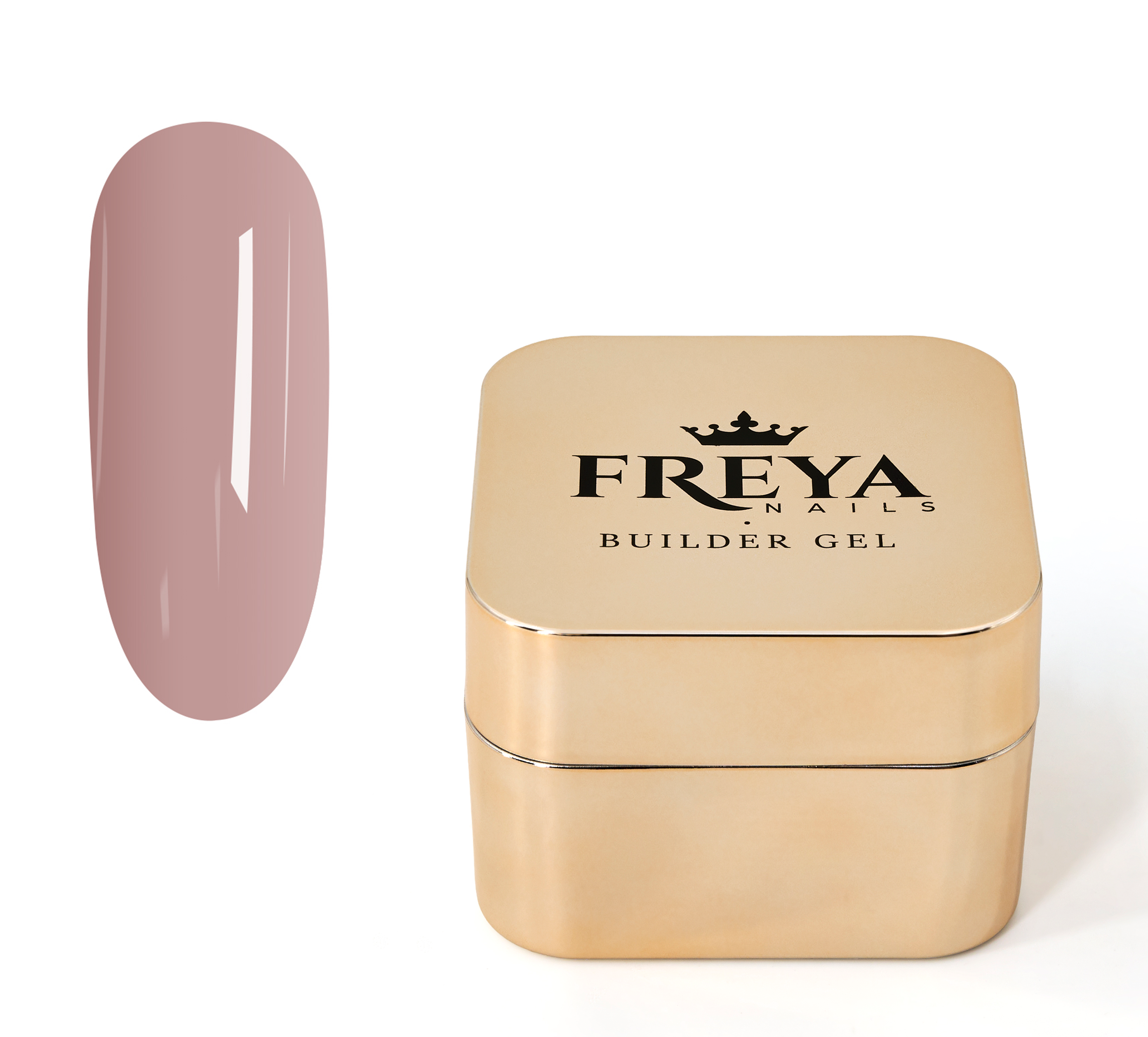 Lemmy Builder Gel 67 - Ballerina Capuchina, self-leveling gel with creamy texture for natural and salon nail enhancements.