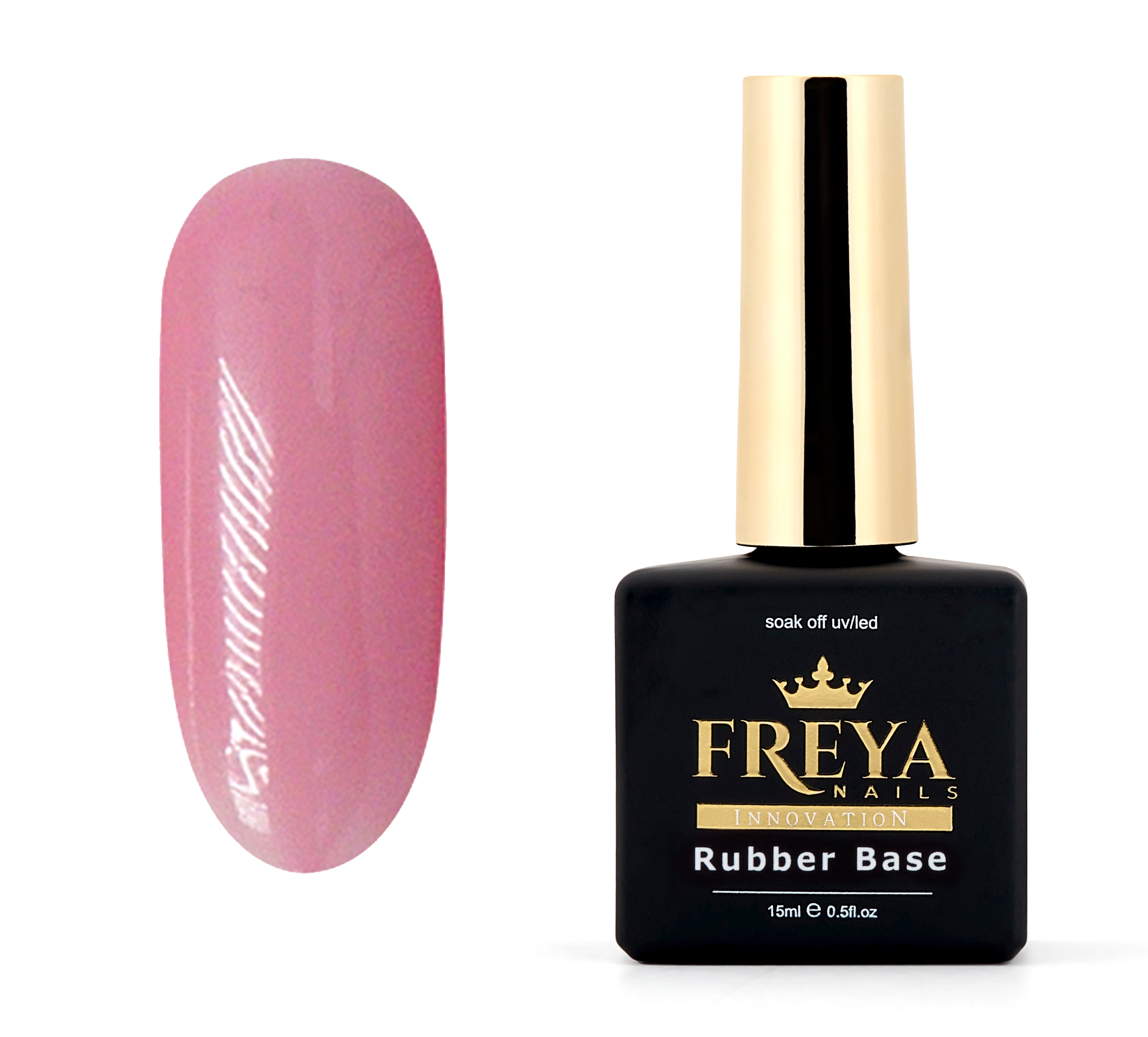 Nude Rubber Base 08 - ръбър база с топ пигментация и вискозитет, подходяща за професионален маникюр | Поръчай от FREYA Nails