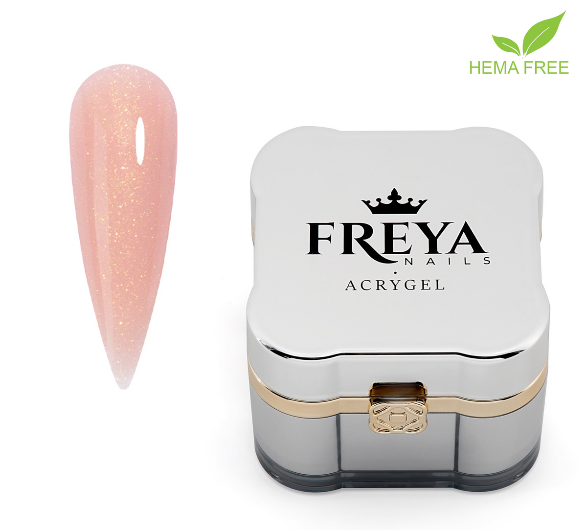 Shimmer Acrygel 07 с професионална четка за маникюр, гел лак без ТПО | Поръчай от FREYA Nails