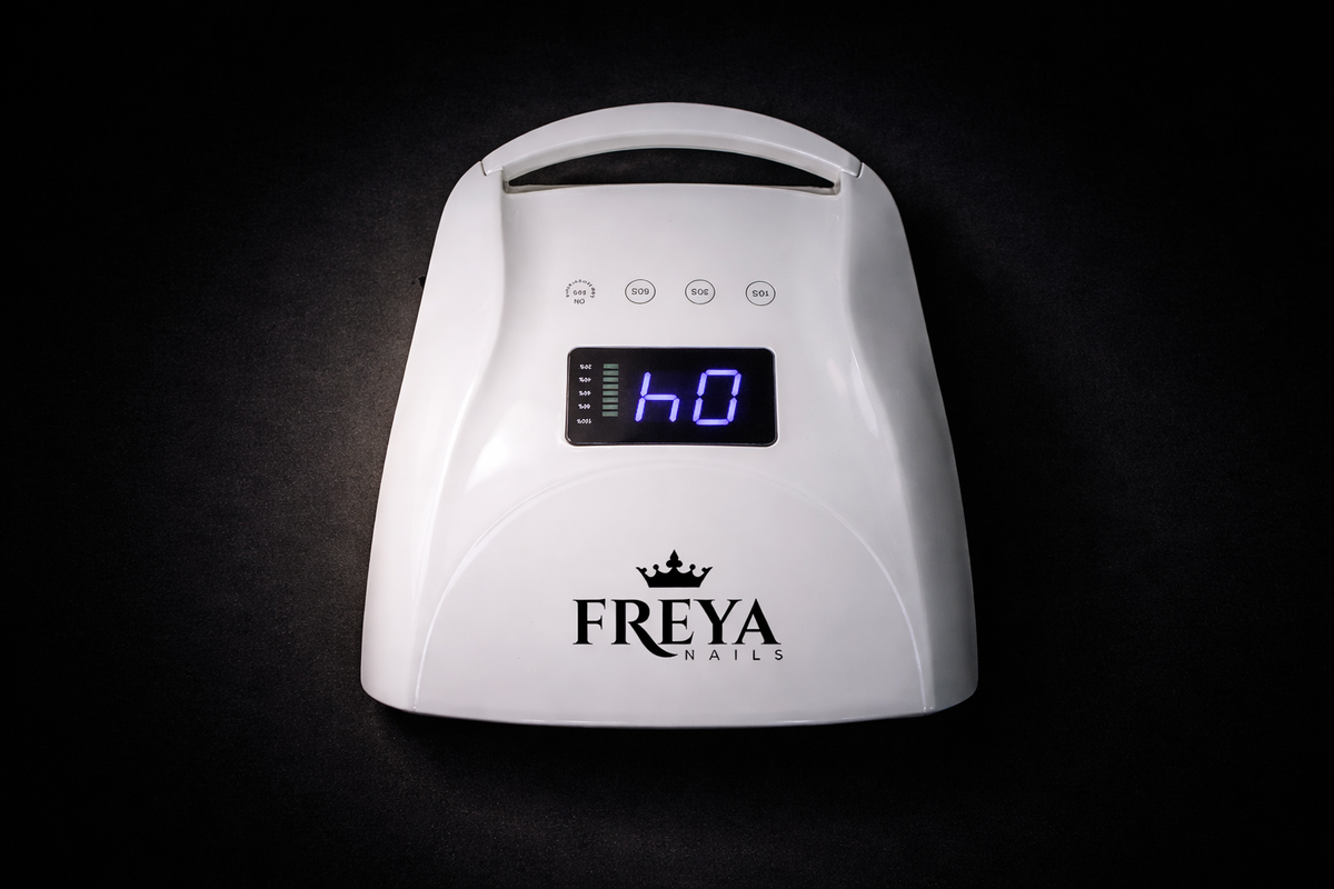 Акумулаторна UV/LED лампа Freya Queen за маникюр и педикюр, с издръжлива батерия и розова светлина, подходяща за салони